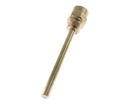Copper Alloy G 1/2 Inch Thermowell for 160mm Stem Max 160°C and 6 Bars