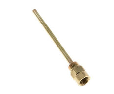 Copper Alloy G 1/2 Inch Thermowell for 200mm Stem Max 160°C and 6 Bars