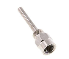 Stainless Steel G 1/2 Inch Thermowell for 100mm Stem Max 600°C and 25 Bars