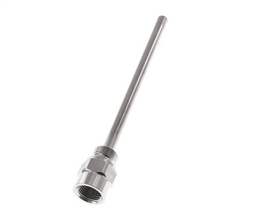 Stainless Steel G 1/2 Inch Thermowell for 200mm Stem Max 600°C and 25 Bars