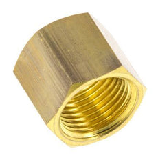 M12x1 x 8mm Brass Union nut for Compression fitting [10 Pieces]
