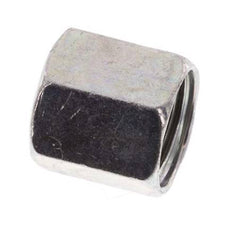M10x1 x 6LL Zinc plated Steel Union nut for Cutting ring [20 Pieces]