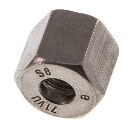 M16x1.5 x 8S Stainless steel Union nut for Cutting ring