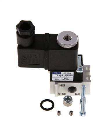 3/2 G1/8'' M5 (M5) NO Solenoid Valve 115V AC 0-8bar/0-112psi YPC