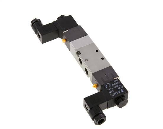 5/3 G1/8'' Pressure Center Solenoid Valve 230V AC 1.5-8bar/21.0-112psi E.MC
