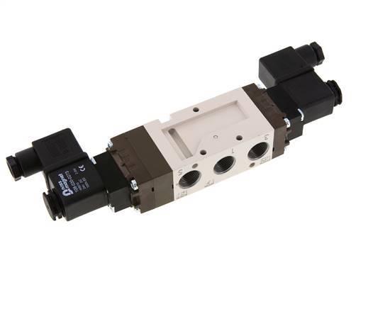 5/3 G3/8'' Center Closed Solenoid Valve 230V AC 2-10bar/28-140psi YPC