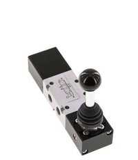 5/3 G1/8'' Exhaust Center Hand Lever Valve -0.95-10bar/-13.2-140psi