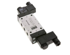 5/3 G1/4'' Exhaust Center Solenoid Valve 24V DC 3-8bar/42-112psi Airtec