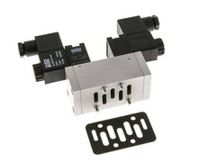 5/3 ISO 5599-1 Exhaust Center Solenoid Valve 24V DC 3-10bar/42-140psi Airtec