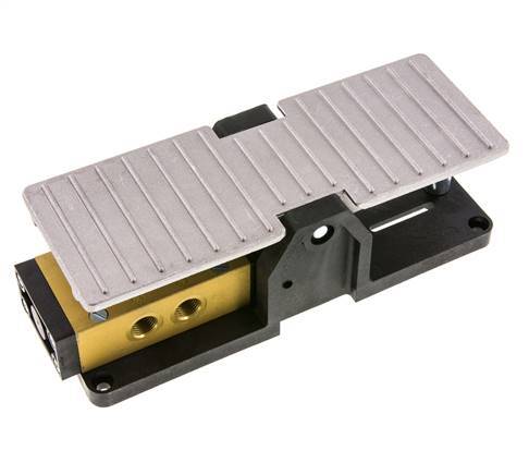 5/3 G1/4'' Center Closed Foot Pedal Valve Detent 2.5-10bar/35.0-140psi