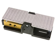 5/3 G1/4'' Center Closed Foot Pedal Valve Detent 2.5-10bar/35.0-140psi