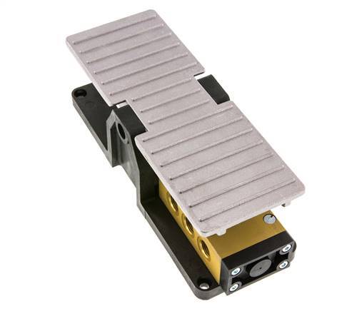 5/3 G1/4'' Center Closed Foot Pedal Valve Detent 2.5-10bar/35.0-140psi