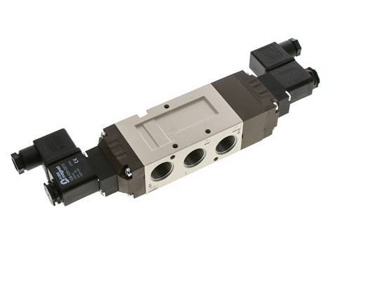 5/3 G1/2'' Center Closed Solenoid Valve 24V AC 2-10bar/28-140psi YPC