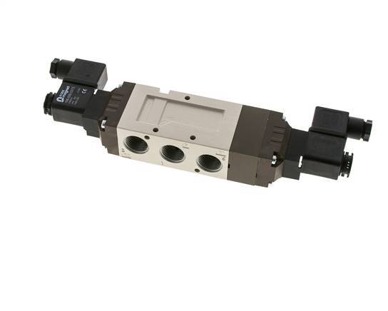 5/3 G1/2'' Center Closed Solenoid Valve 24V AC 2-10bar/28-140psi YPC