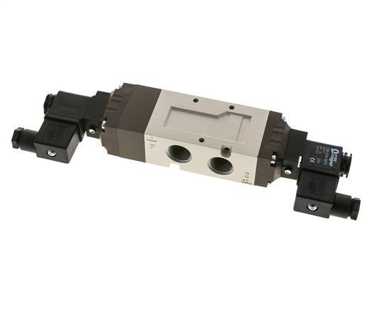 5/3 G1/2'' Center Closed Solenoid Valve 24V AC 2-10bar/28-140psi YPC