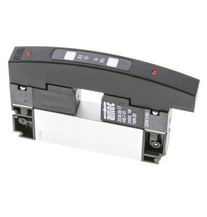 5/3 Flange Exhaust Center Solenoid Valve for Terminals 24V DC 3-8bar/42-112psi Airtec