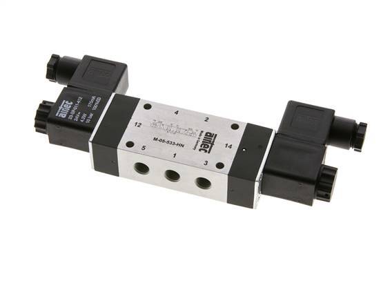 5/3 G1/8'' Exhaust Center Solenoid Valve 24V AC 3-8bar/42-112psi Airtec