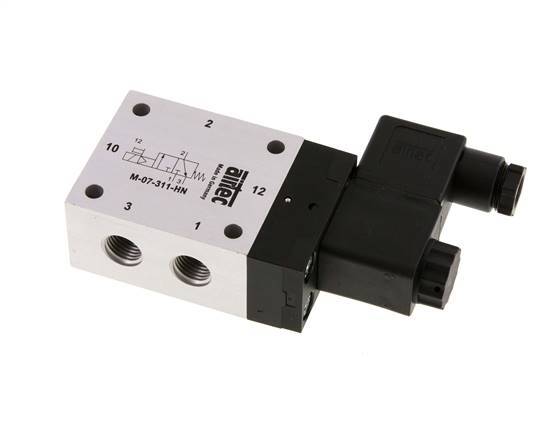 3/2 G1/4'' NO Solenoid Valve 24V AC 2.5-10bar/35.0-140psi Airtec