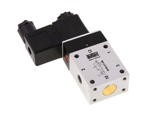 3/2 G1/8'' NC Solenoid Valve 24V DC 3-10bar/42-140psi Airtec