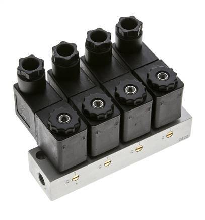 4x3/2 G1/8'' NC Solenoid Valve 24V DC -0.95-10bar/-13.2-140psi Airtec