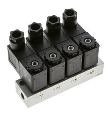 4x3/2 G1/8'' NC Solenoid Valve 24V DC -0.95-10bar/-13.2-140psi Airtec