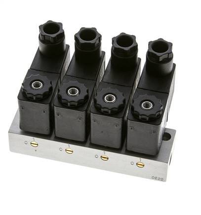 4x3/2 G1/8'' NC Solenoid Valve 24V DC -0.95-10bar/-13.2-140psi Airtec