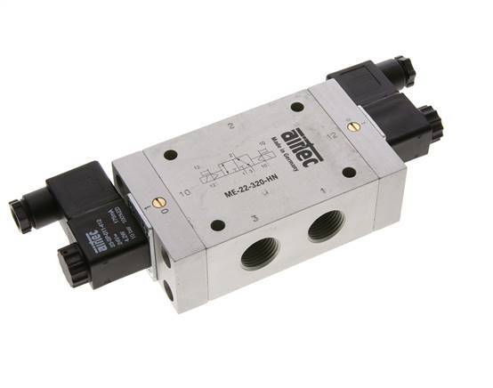 3/2 G1/2'' (G1/8'') Bistable Solenoid Valve External Pilot 24V AC 0-10bar/0-140psi Airtec