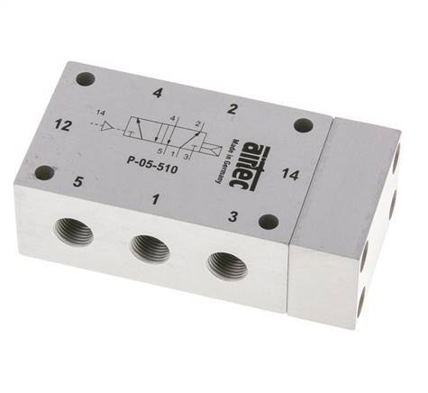 5/2 G1/8'' Air Pilot Valve ATEX 2-10bar/28-140psi Airtec