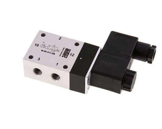 3/2 G1/8'' NO Solenoid Valve 12V DC 3-10bar/42-140psi Airtec