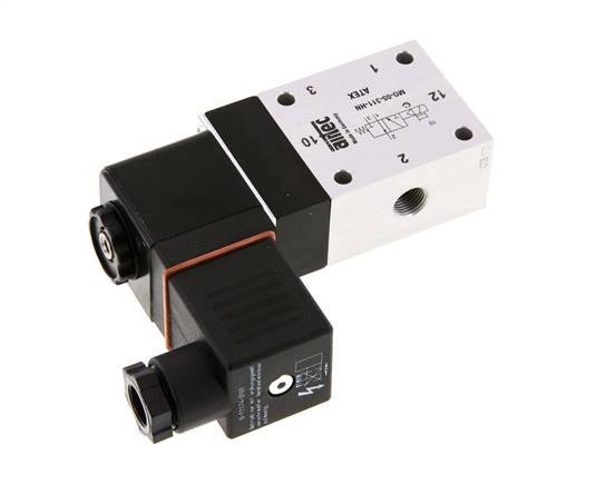 3/2 G1/8'' NO Solenoid Valve 24V DC ATEX 3-10bar/42-140psi Airtec