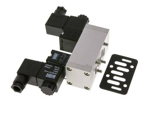 5/3 ISO 5599-1 Center Closed Solenoid Valve 48V DC 3-10bar/42-140psi Airtec