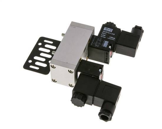 5/3 ISO 5599-1 Center Closed Solenoid Valve 48V DC 3-10bar/42-140psi Airtec