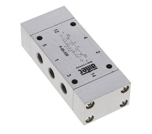5/3 G1/8'' Center Closed Air Pilot Valve 0-8bar/0-112psi Airtec