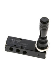 5/3 G1/8'' Center Closed Hand Lever Valve Detent 0-8bar/0-112psi E.MC