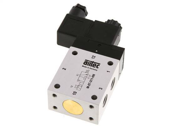 3/2 G1/4'' NC Solenoid Valve 24V AC 2.5-10bar/35.0-140psi Airtec