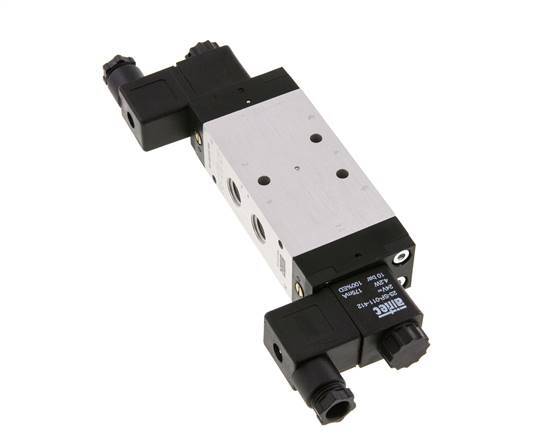 5/3 G1/4'' Center Closed Solenoid Valve 24V AC 3-10bar/42-140psi Airtec