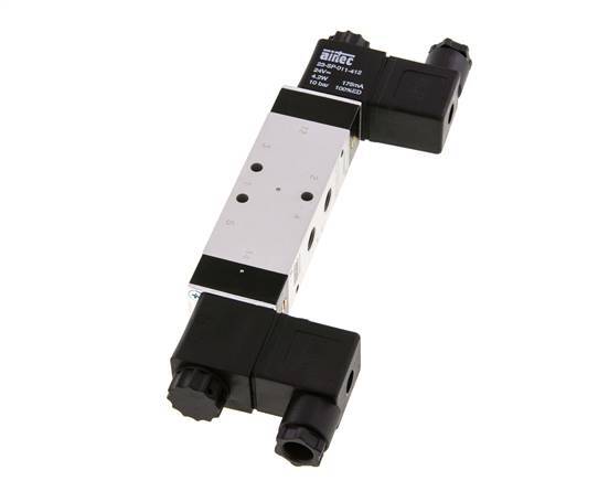 5/3 G1/8'' Pressure Center Solenoid Valve 24V AC 3-10bar/42-140psi Airtec