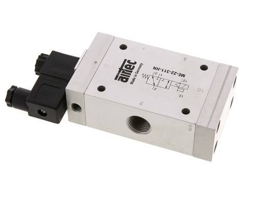 3/2 G1/2'' (G1/8'') Solenoid Valve External Pilot 230V AC 0-10bar/0-140psi Airtec