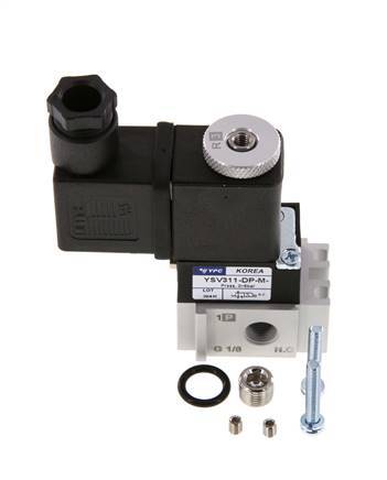 3/2 G1/8'' M5 (M5) NC Solenoid Valve 115V AC 0-8bar/0-112psi YPC