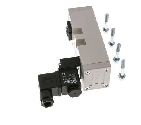 5/2 ISO 5599-2 Solenoid Valve 24V DC 1.5-10bar/21.0-140psi YPC