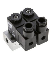 2x3/2 G1/8'' NC Solenoid Valve 24V DC -0.95-10bar/-13.2-140psi Airtec