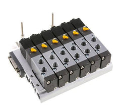 G1/8'' 6x Pneumatic Valve Terminal 24V DC 1.5-8bar/21.0-112psi Multi-pole E.MC