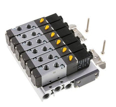 G1/8'' 6x Pneumatic Valve Terminal 24V DC 1.5-8bar/21.0-112psi Multi-pole E.MC