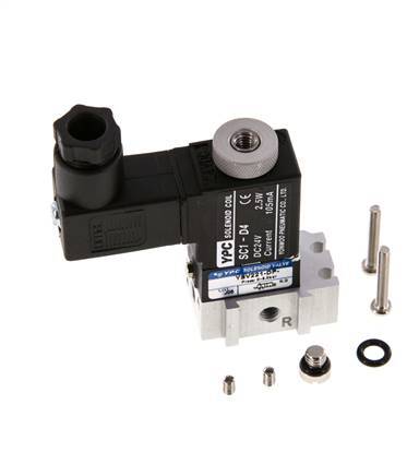 3/2 M5 NO Solenoid Valve 24V AC 0-8bar/0-112psi YPC