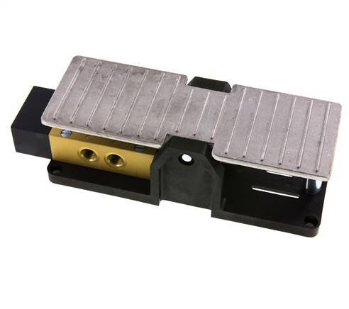 5/3 G1/4'' Center Closed Foot Pedal Valve 2.5-10bar/35.0-140psi