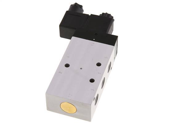 5/2 G1/4'' Solenoid Valve 24V DC 2.5-10bar/35.0-140psi Airtec