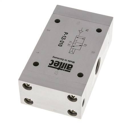 3/2 G1/2'' (G1/8'') Air Pilot Valve 1-10bar/14-140psi Airtec