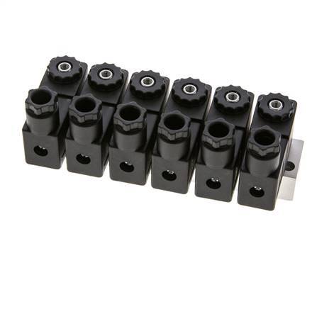 6x3/2 G1/8'' NC Solenoid Valve 230V AC -0.95-10bar/-13.2-140psi Airtec