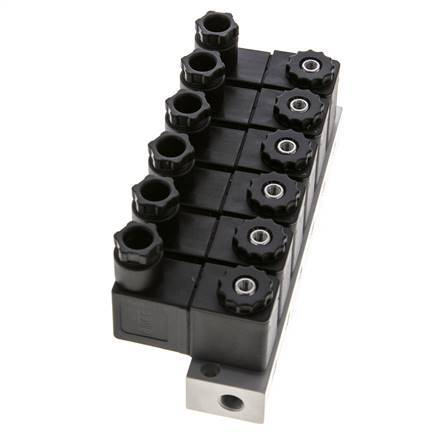 6x3/2 G1/8'' NC Solenoid Valve 230V AC -0.95-10bar/-13.2-140psi Airtec