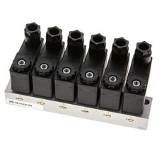 6x3/2 G1/8'' NC Solenoid Valve 230V AC -0.95-10bar/-13.2-140psi Airtec